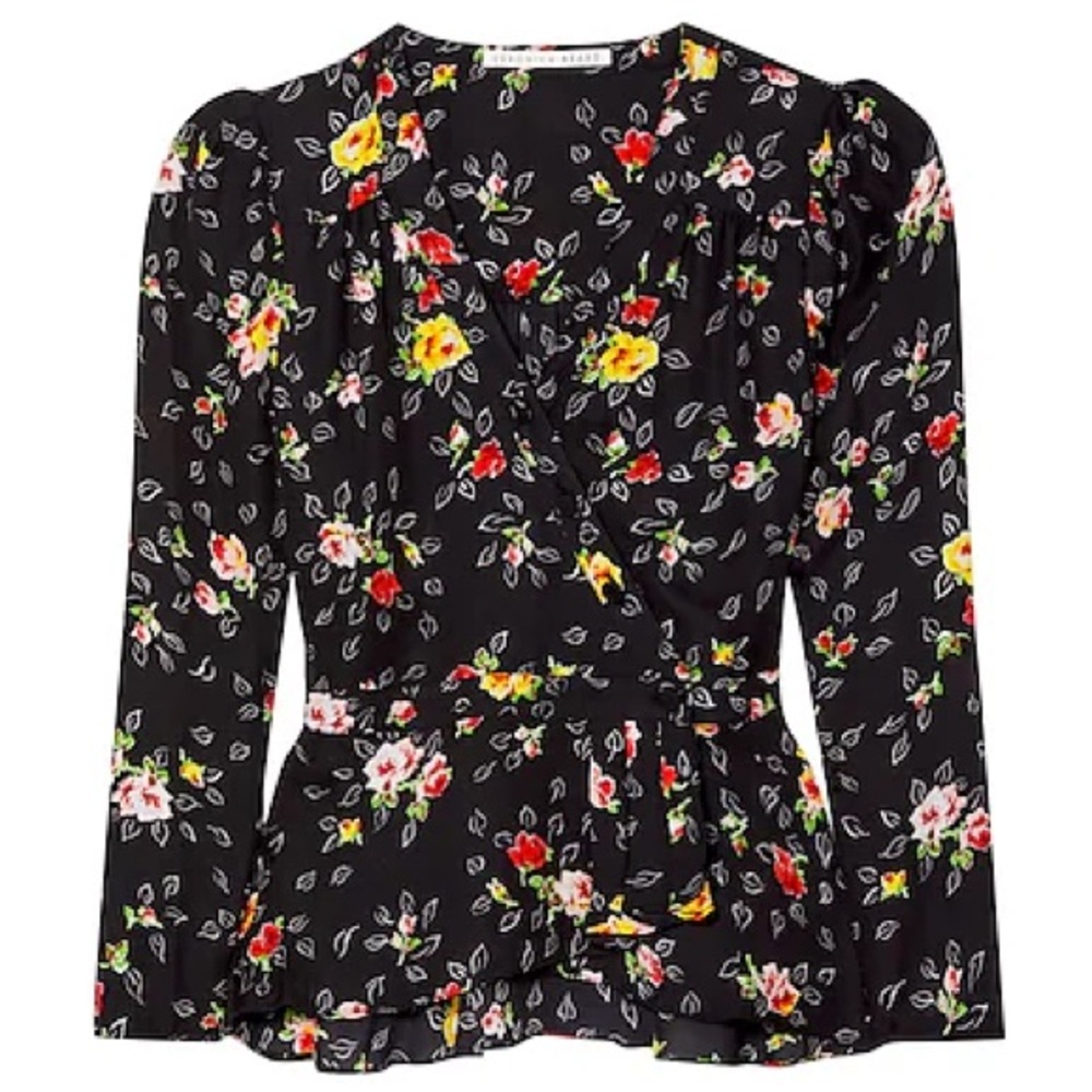 Veronica Beard floral long sleeve top